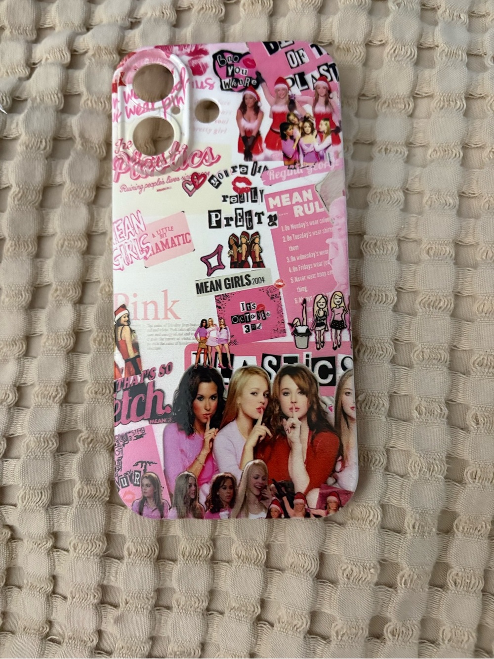 Pink Mean Girls Collage Phone Case - Compatible Cell Phone Accessory